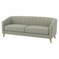 2-Sitzer Sofa 180 x 82 x 80 cm Stoffbezug Salbeigrün mit Holzfüßen