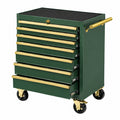 Werkzeugwagen 77 x 46 x 97 cm aus Stahl Grün Mobiler Industrie-Stil