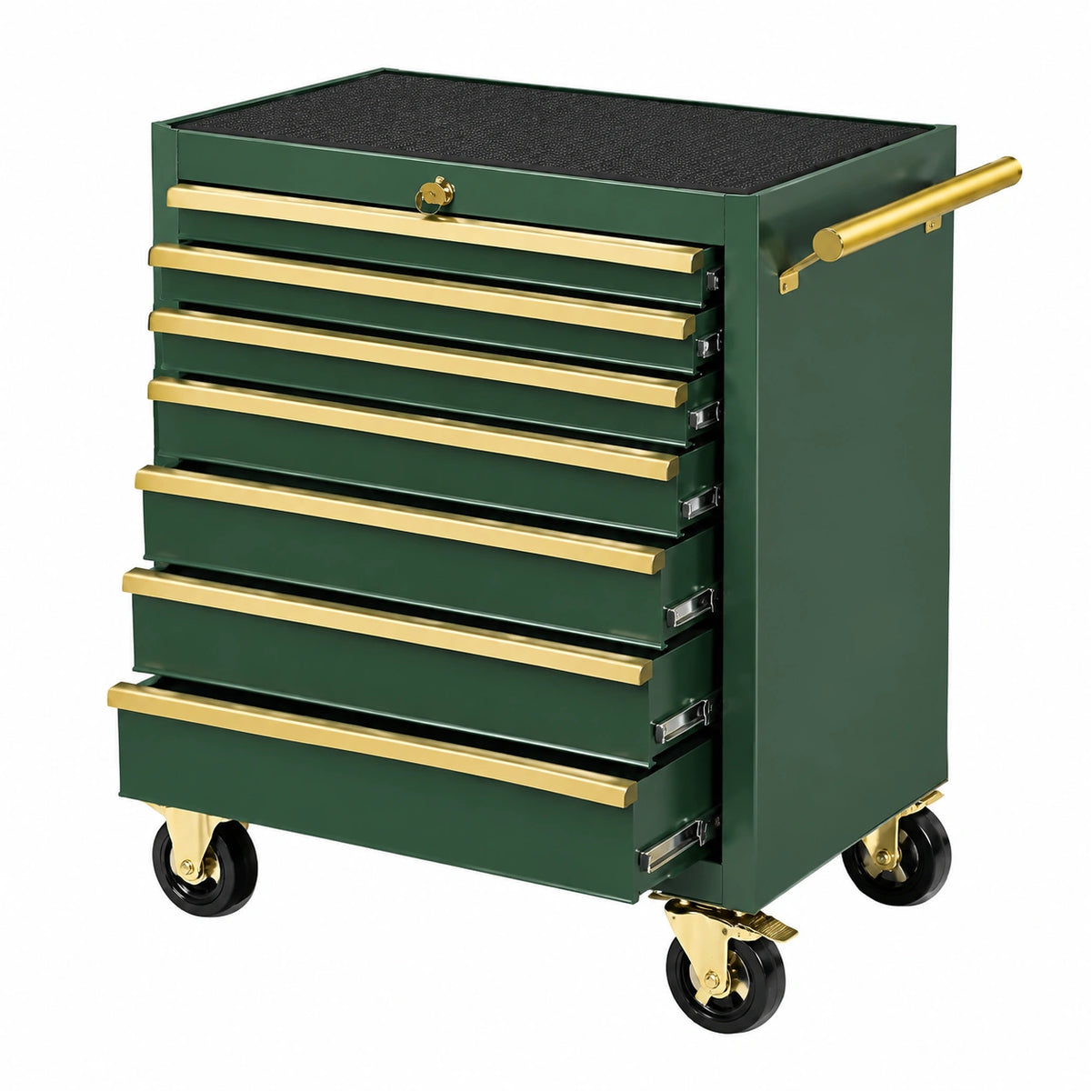 Werkzeugwagen 77 x 46 x 97 cm aus Stahl Grün Mobiler Industrie-Stil